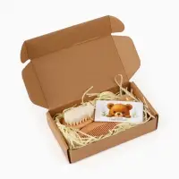 Набор деревянных расчесок детских с натуральной щетиной, 2 шт в коробке, M&B