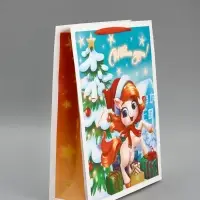 Пакет ламинированный подарочный &laquo;С Новым годом&raquo;, L 31&times;40&times;11.5 см