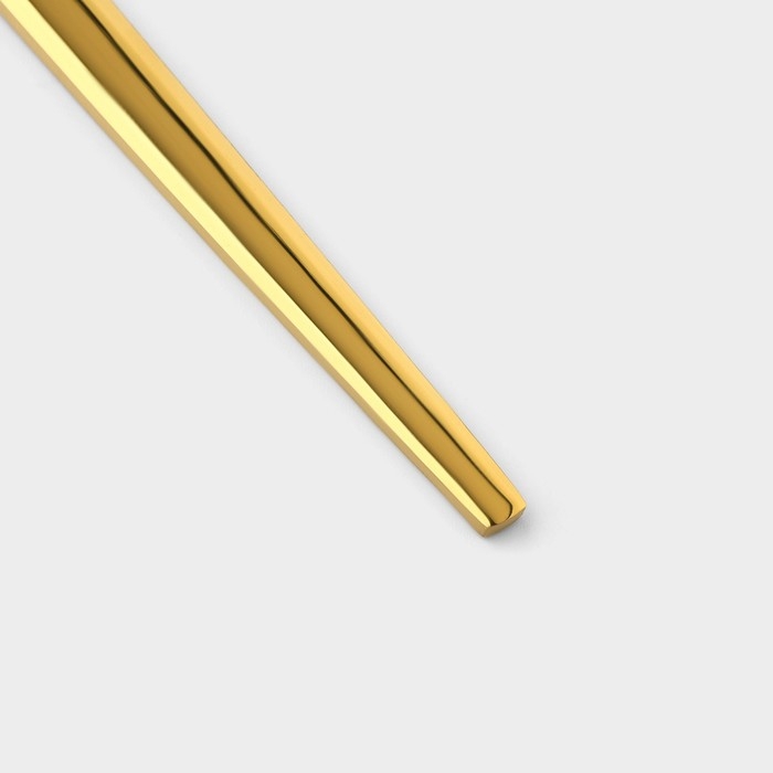 Набор столовых ложек из нержавеющей стали Magistro &laquo;Блинк&raquo;, длина 22 см, 6 шт, цвет золото