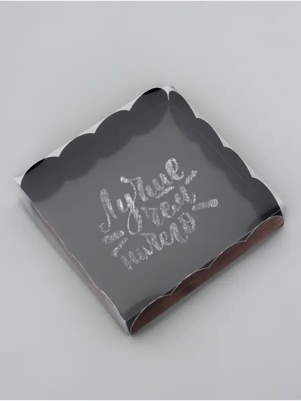 Коробка для печенья, &laquo;Лучше чем ничего&raquo;, 15&times;15&times;3 см