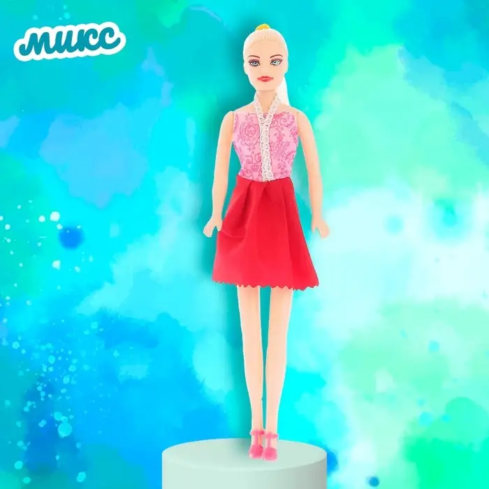 Кукла-модель &laquo;Оленька&raquo; в вечернем платье, МИКС