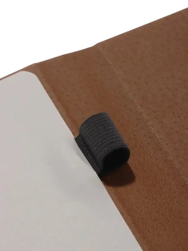 Ежедневник недатированный формат А5, с клапаном, 96л, линия, пвх, Коричневый