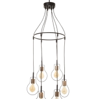 Люстра 2719/6 E27 40Вт черно-золотой 54х54х40 см BayerLux