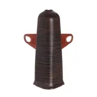 Угол наружный (внешний) &laquo;Деконика&raquo;, с крепежом для плинтуса, 85 мм, 303 венге темный