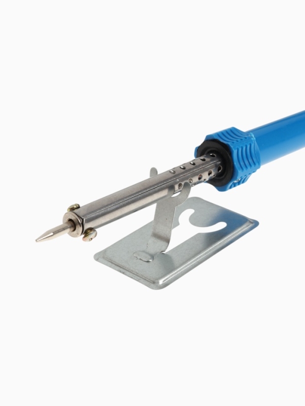 Паяльный набор ТУНДРА, паяльник 40 Вт, оловоотсос, подставка, припой, 4 предмета