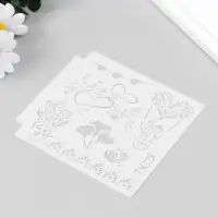 Трафарет для творчества &laquo;Любовь и полёт&raquo;, пластик, 13&times;13 см