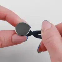 Пуговица для расширения пояса, 17 мм, цвет серебряный