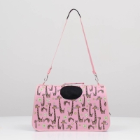 Сумка-переноска каркасная "Жирафы", размер M,  40 х 21 х 27 см