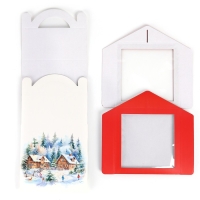 Коробка кондитерская с окном, сундук, &laquo;Тепла и уюта&raquo;, 20 х 20 х 20 см, Новый год