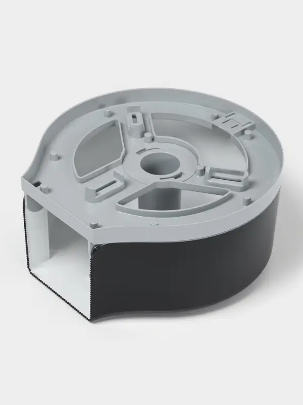 Диспенсер туалетной бумаги, пластик черный, втулка 4 см