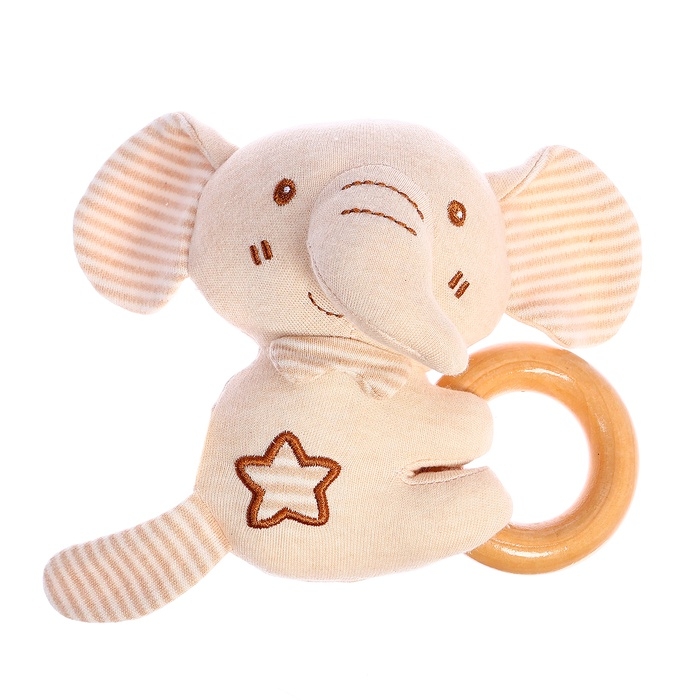 Подарочный набор для новорождённых &laquo;Слоник&raquo;, 3 мягкие погремушки