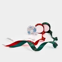 Набор лент с тиснением для упаковки подарков, 3 шт