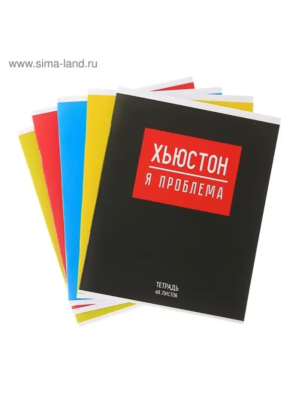 Тетрадь 48 листов в клетку Calligrata &laquo;Надпись&raquo;, обложка мелованный картон, блок офсет, МИКС