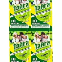 Пластины от комаров Тайга Family, инсектицидные, 10 шт
