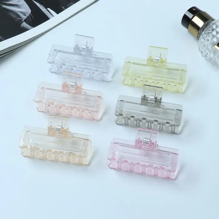 Краб для волос "Бриджит" прямой, 7 см, микс