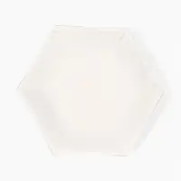 Набор тарелок мрамор белый 23 см. (10 шт)