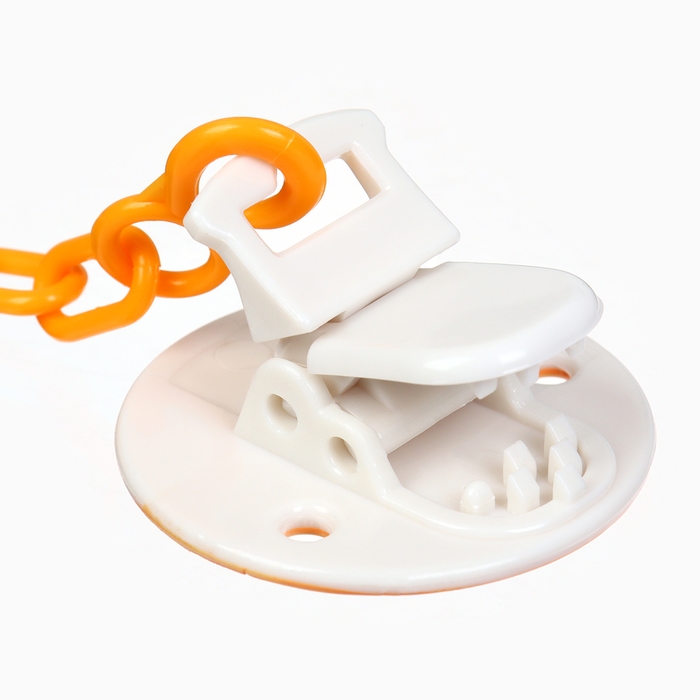 Набор: Соска - пустышка с держателем &laquo;Черепаха&raquo;, анатомическая +6 мес, цвет желтый