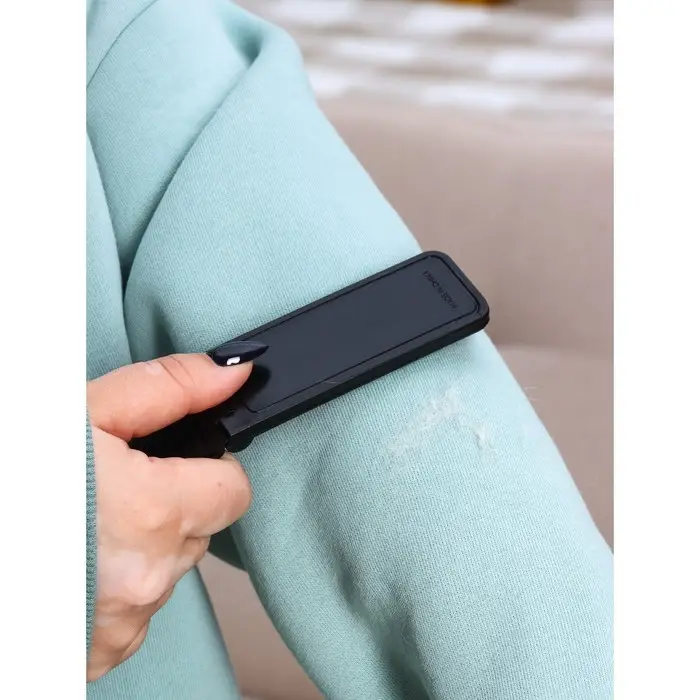 Щётка для одежды складная, 0.6&times;3.5&times;9.5 см, чёрная