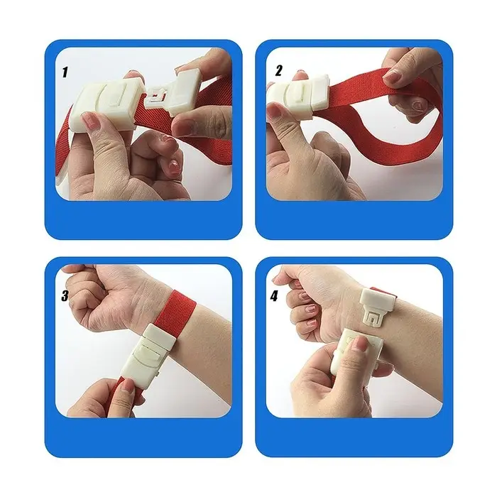 Жгут текстильный, 40&times;2.5 см, зеленый