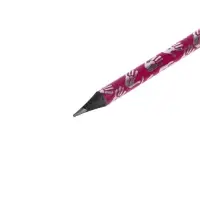 Карандаш чернографитный твёрдость НВ &laquo;Ладошки&raquo; с ластиком, заточенный, круглый, МИКС