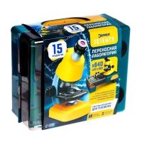 Игровой набор &laquo;Переносная лаборатория&raquo;, микроскоп и 15 предметов