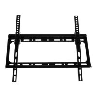 Кронштейн Luazon KrON-60, для ТВ, наклонный, 23-55", 20 мм от стены, чёрный