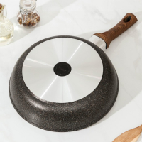 Сковорода Granit Ultra original, d=26 см, пластиковая ручка, антипригарное покрытие, цвет чёрный