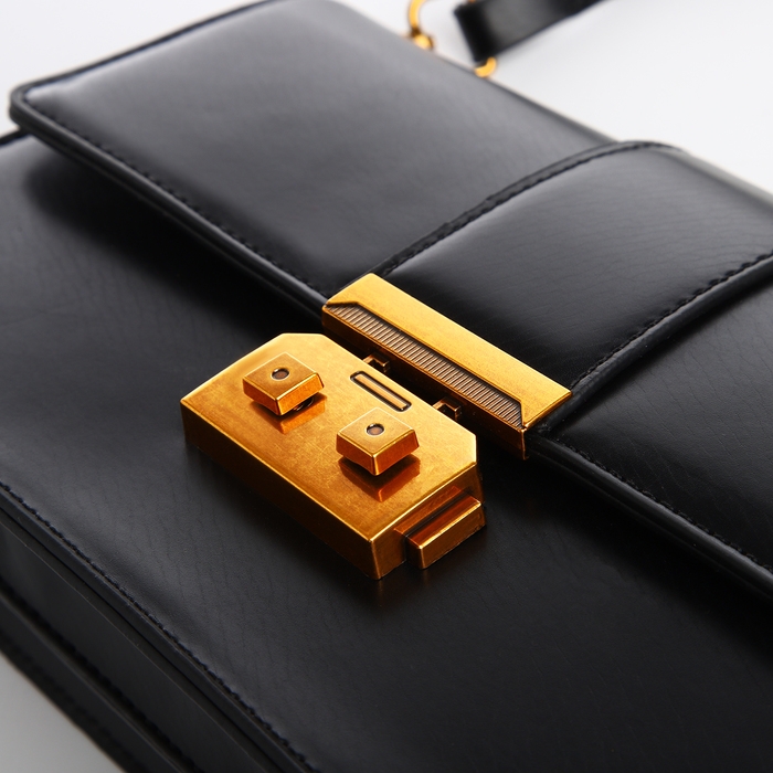 Сумка женская TEXTURA, средний размер, цвет чёрный