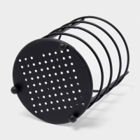 Сушилка для столовых приборов Доляна, 17&times;10,5&times;10,5 см, чёрная