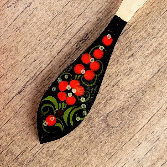 Лопатка &laquo;Цветок&raquo;, с ручной росписью, 5&times;31 см, микс, хохлома