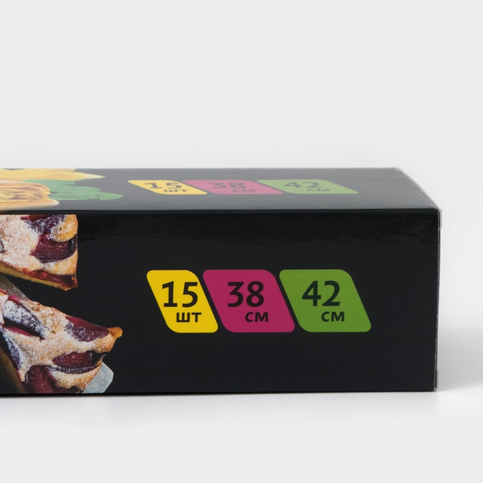 Пергамент силиконизированный в листах &laquo;Gurmanoff&raquo;, 38&times;42 см, 15 листов