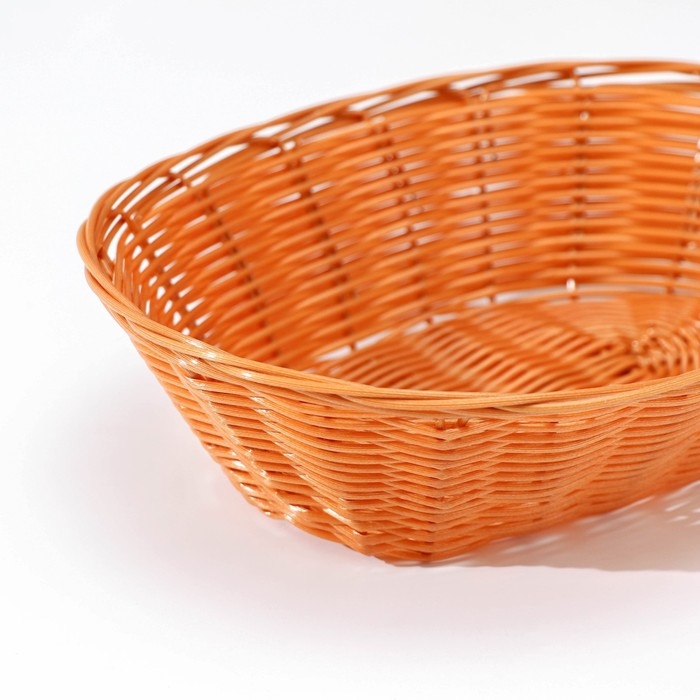 Корзинка для подачи Доляна &laquo;Капучино&raquo;, 25&times;18&times;6,5 см, цвет коричневый