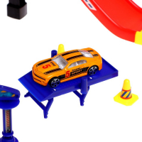 Гараж &laquo;Мегапаркинг&raquo;, 3 металлические машины, аксессуары