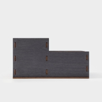 Подставка - органайзер деревянный барный Доляна, под стаканы, крышки, трубочки, салфетки, 40&times;25&times;15 см