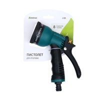 Пистолет для полива, 8 режимов, быстросъёмное соединение, pр&minus;пластик, Greengo
