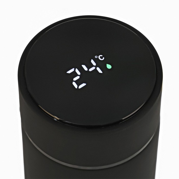 Термос, 500 мл, Basic "Мастер К. Герб", с ситом, с датчиком температуры, сохраняет тепло 10ч