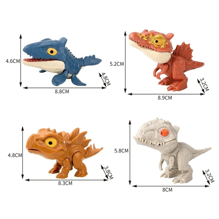 Игровой набор &laquo;Dino. Зубастики&raquo;, подвижные детали, 4 фигурки динозавров