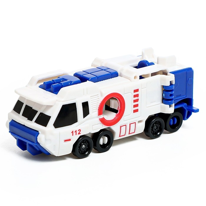 Робот &laquo;Полицейский вертолёт&raquo;, трансформируется, собирается из 3-х машинок