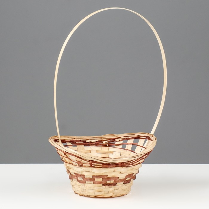 Корзина плетеная &laquo;Ладья&raquo;, 20&times;17&times;8 см, бамбук