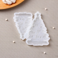 Силиконовая форма &laquo;Ёлка с бантиками&raquo;, 12&times;10 см, цвет прозрачный