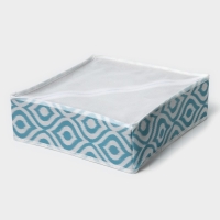 Органайзер для хранения белья Доляна &laquo;Лагуна&raquo;, 24 ячейки, 30&times;30&times;10 см, цвет бирюзовый