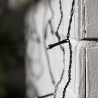 Гирлянда &laquo;Бахрома&raquo; 1.8 х 0.5 м, IP20, тёмная нить, 48 LED, свечение жёлтое, 8 режимов, 220 В