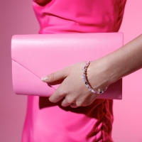 Браслет со стразами &laquo;Сердце&raquo; лёд, 1 ряд, цвет белый в серебре