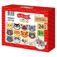 Игра настольная мемо &laquo;Коты&raquo; Far far land wood (24 фишки в коробке)