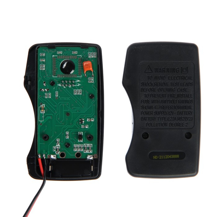 Мультиметр ТУНДРА mini, DT-83C, ACV/DCV, DCA, 200-2 М&Omega;, проверка батареек 9V
