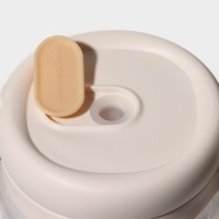 Кружка стеклянная с крышкой и трубочкой &laquo;Бьорн&raquo;, 850 мл