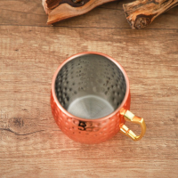 Кружкa из нержавеющей стали &laquo;Московский мул&raquo;, 500 мл, толщинa 0,8 мм, цвет медный