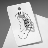 Серьги &laquo;Каффы&raquo; набор 3 шт., классика, цвет серебро