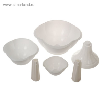 Клумба пластиковая, 3 яруса, d = 27&ndash;40&ndash;55 см, h = 90 см, белая, &laquo;Водопад&raquo;