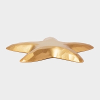 Блюдо для фруктов Доляна &laquo;Морская звезда&raquo;, 33&times;33 см, золотое